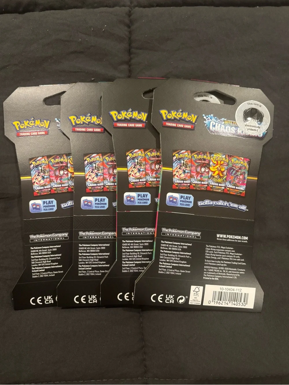 Pokémon Chaos Rising Sealed Booster Pack Lot x4 | SV TCG New Unopened - Picture 6 of 8
